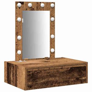 vidaXL Dressing Table Brown 60 x 40 x 70 cm Engineered Wood