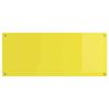 vidaXL Kitchen Backsplash 2 pcs Yellow 120 x 50 cm Tempered Glass