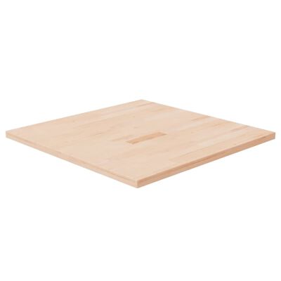 vidaXL Square Table Top 70x70x2.5 cm Untreated Solid Wood Oak