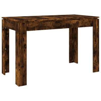 vidaXL Dining Table Smoked Oak 120x60x76 cm Engineered Wood