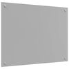 vidaXL Kitchen Backsplash 2 pcs Light Grey 80 x 60 cm Tempered Glass