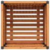 vidaXL Garden Planter 45x45x44 cm Solid Wood Acacia and Steel