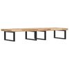 vidaXL Basin Shelf Wall Mounted Steel and Solid Wood Acacia