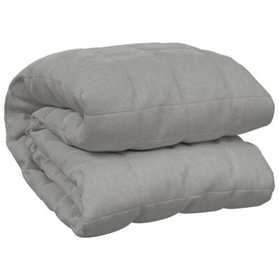 vidaXL Weighted Blanket Grey 150x200 cm 7 kg Fabric