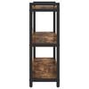 vidaXL Bookshelf Smoked Oak 80 x 30 x 85 cm Engineered Wood