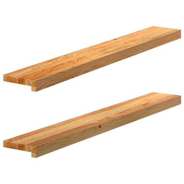 vidaXL Window Sills 2 pcs&nbsp;Light Brown 110x15x2 cm Solid Wood Oak
