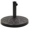 vidaXL Parasol Base Round Polyresin 13 kg Bronze