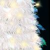 vidaXL Artificial Christmas Tree Pop-up 200 LEDs White 210 cm