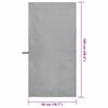 vidaXL Sports Towels 2 pcs Dark grey 100 x 50 cm