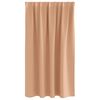 vidaXL Blackout Curtains with Rings 2 pcs Light Brown 140 x 140 cm
