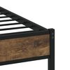 vidaXL Bed Frame without Mattress with Headboard Sonoma Oak 90x190 cm Single