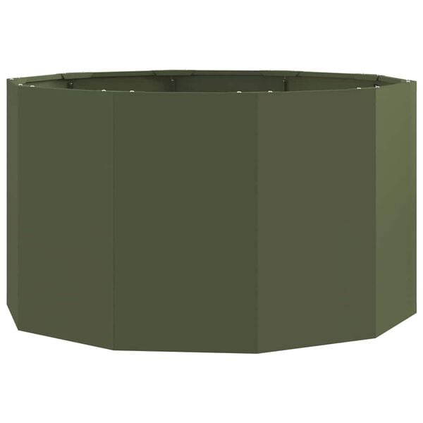 vidaXL Planter Olive Green 90 x 90 x 50 cm Steel