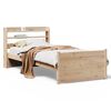 vidaXL Bed Frame with Headboard without Mattress 90x190 cm Single