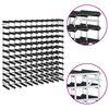 vidaXL Wine Rack for 120 Bottles Black Solid Pine Wood