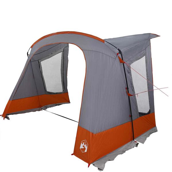 vidaXL Caravan Tent with Roof Grey and Orange 410 x 275 x 245 cm
