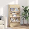 vidaXL Magazine Rack Sonoma Oak 70 x 41 x 126 cm Engineered Wood