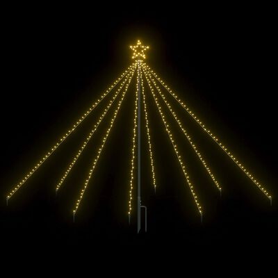 vidaXL LED Christmas Waterfall Tree Lights 400 LEDs 2.5 m