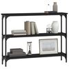 vidaXL Console Table Black 100x22.5x75 cm Engineered Wood