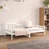 vidaXL Day Bed without Mattress White 90x190 cm Single Solid Wood Pine