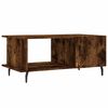 vidaXL Coffee Table Smoked Oak 90x50x40 cm Engineered Wood
