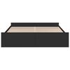 vidaXL Bed Frame with Drawers without Mattress Black 180x200 cm Super King