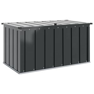 vidaXL Garden Storage Box Black 101 x 56.5 x 50 cm Steel