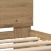 vidaXL Bed Frame Artisan oak 150 x 200 cm Engineered wood