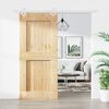 vidaXL Sliding Door with Hardware Set 90x210 cm Solid Wood Pine