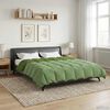 vidaXL Summer Duvet Quilted Green 200 x 240 cm Microfiber