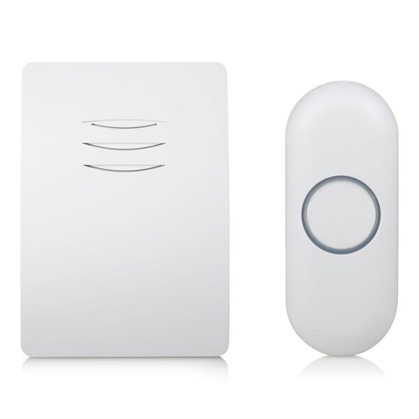 Byron Wireless Portable Doorbell Set White