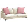 vidaXL Sofa Pillows 2 pcs Pink 60 x 60 cm Corduroy Fabric