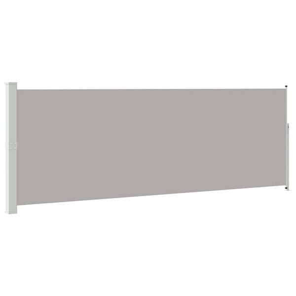 vidaXL Retractable Side Awning 160 x 500 cm Grey
