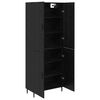 vidaXL Highboard Black oak 69.5 x 34 x 180 cm
