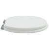 vidaXL Toilet Seat 2 pcs White 44 x 38 cm MDF board