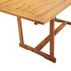 vidaXL 7 Piece Garden Dining Set Solid Wood Acacia and Textilene