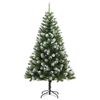 vidaXL Artificial Hinged Christmas Tree with Flocked Snow 120 cm