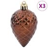 vidaXL Christmas Baubles 98 pcs Brown &Oslash;3/4/6 cm