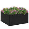 vidaXL Garden Planter Black 80x80x40 cm Poly Rattan
