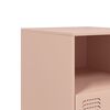 vidaXL Bedside Cabinet Pink 34.5x39x44 cm Steel