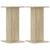 vidaXL Speaker Stands 2 pcs Sonoma Oak 30x30x60 cm Engineered Wood