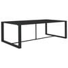 vidaXL Outdoor Dining Table | Anthracite | Powder-coated aluminium | Medium