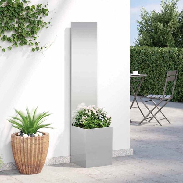 vidaXL Garden Privacy Screen Sliver 32 x 150 cm Stainless steel