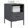 vidaXL Bedside Cabinets 2 pcs Anthracite 36x39x50.5 cm Steel