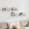 vidaXL Wall Shelves 2 pcs Concrete Grey 100x16.5x16.5 cm Engineered Wood