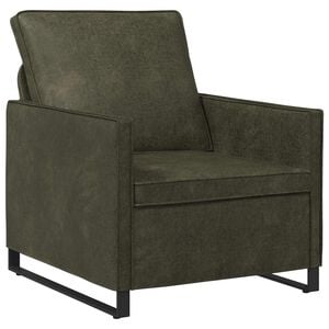 vidaXL Armchair Army Green 70 x 81 x 82 cm Faux Suede Fabric