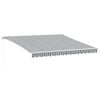 vidaXL Manual Retractable Awning Anthracite&White 400x350 cm
