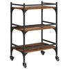 vidaXL Kitchen Trolley Old Wood 50 x 35 x 75.5 cm Engineered Wood