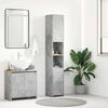 vidaXL Bathroom Cabinet Concrete Grey 30x30x183.5 cm Engineered Wood