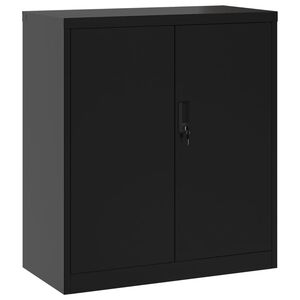 vidaXL File Cabinet Black 79x40x90 cm Steel