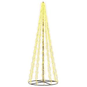 vidaXL LED Christmas Tree EKENAS 385 cm 2460 LEDs Warm White Steel